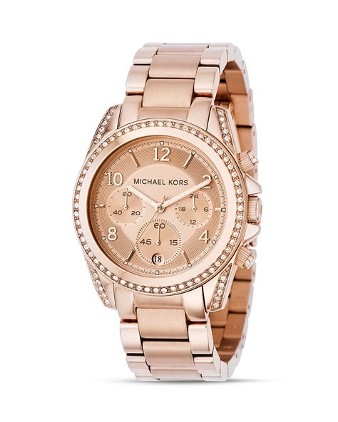 michael kors rose gold wrist watch|rose gold mk watch men.